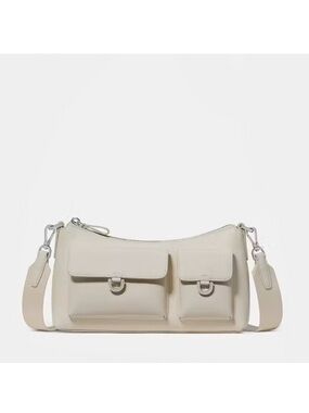 Kate Spade Cargo Leather Crossbody Bag Cashew Milk White